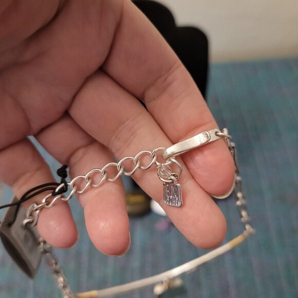 Robert Lee Morris soho necklace with rectangle abalone pendant - Picture 4 of 4